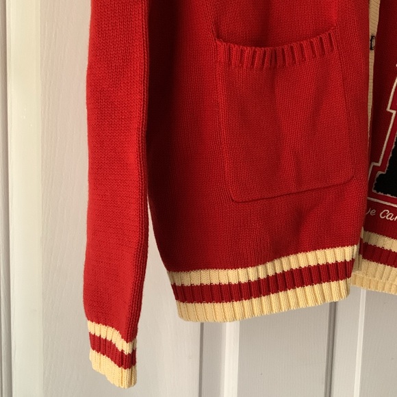 Because Of Them We Can Tuskegee Letterman Sweater Varsity Style Cardigan - Picture 10 of 16